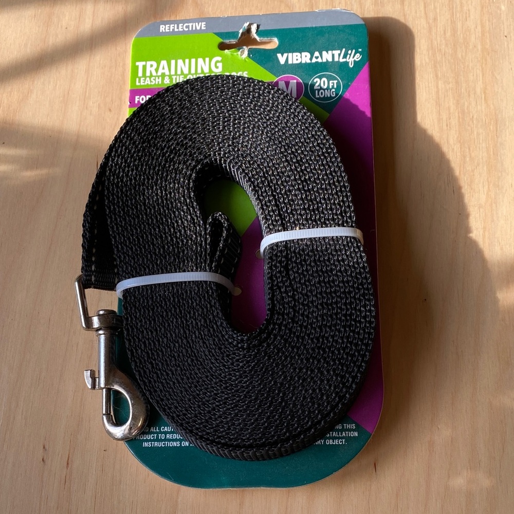Vibrant Black Training Leash